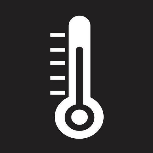 Thermometer pictogram symbool teken vector