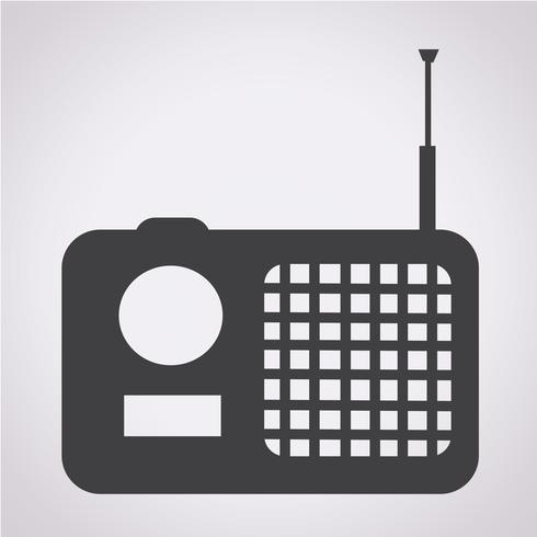 radio pictogram symbool teken vector