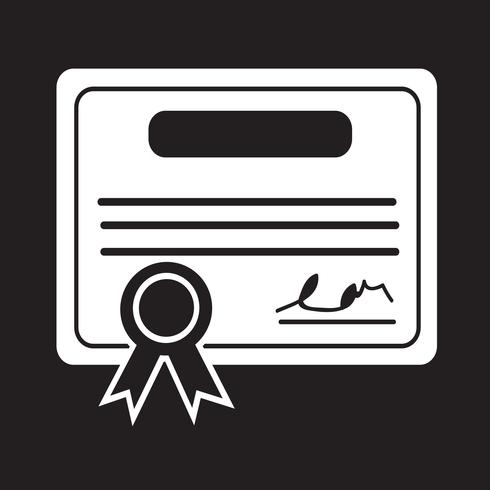 Certificaat pictogram symbool teken vector