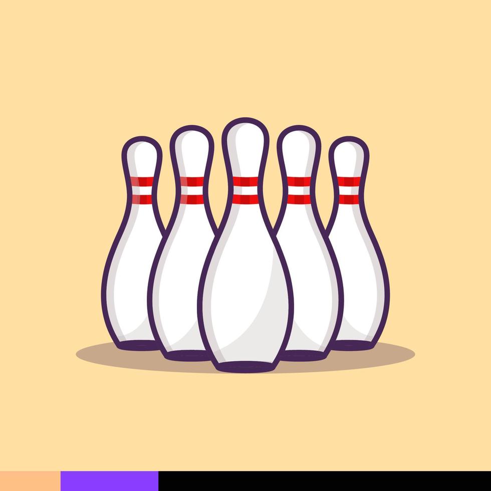 bowling illustratie premium vector