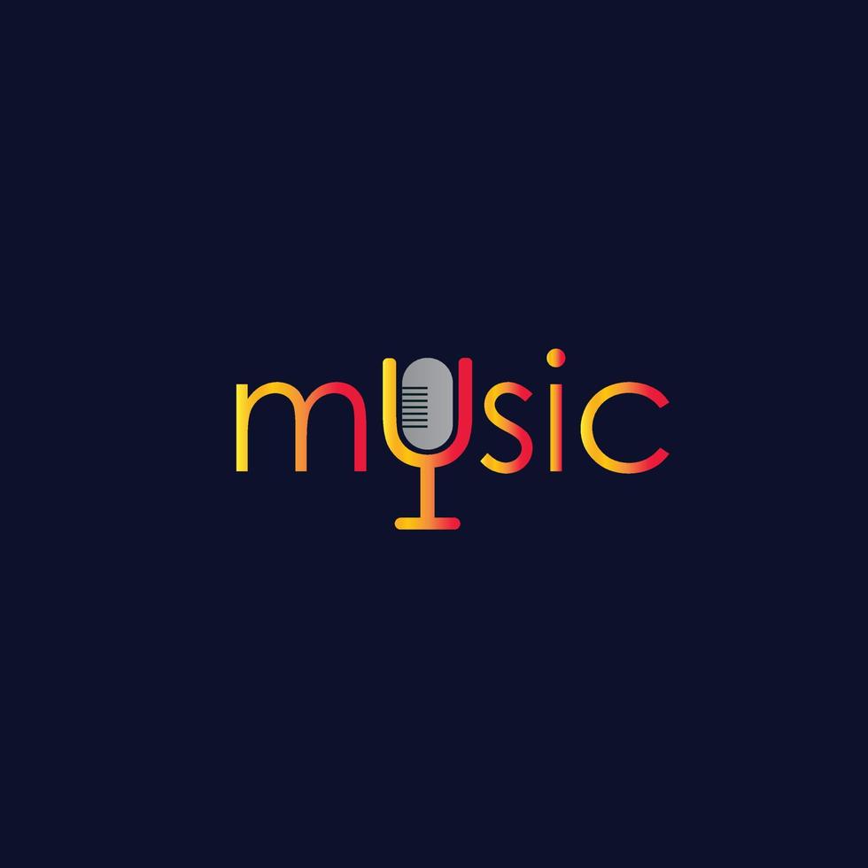 logo muziek simpel vector