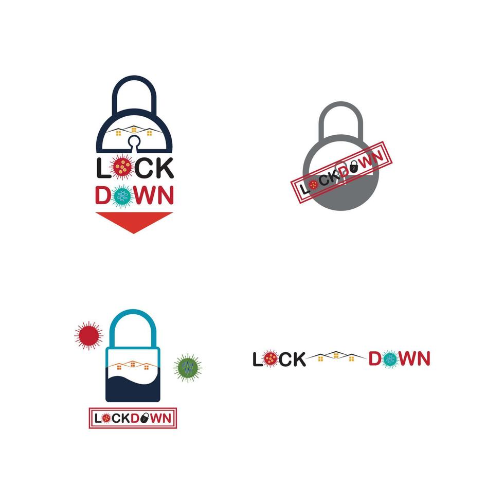 lockdown illustratie vector