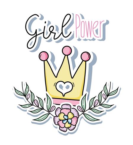 Girl power leuke cartoons vector