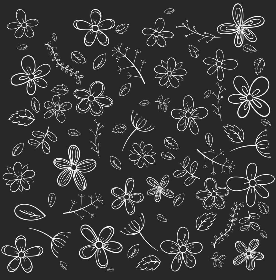 hand getrokken doodle iconen set vector