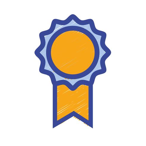 school medaille symbool voor intelligente student vector