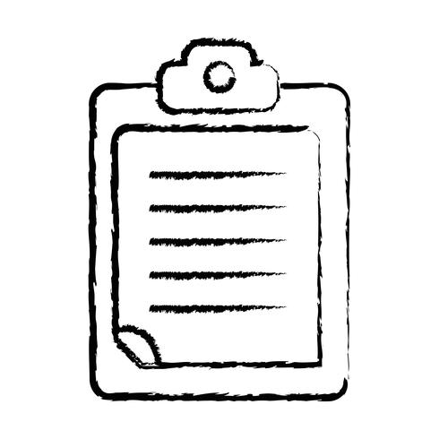 figuur checklist bedrijfsdocument in het klembordontwerp vector