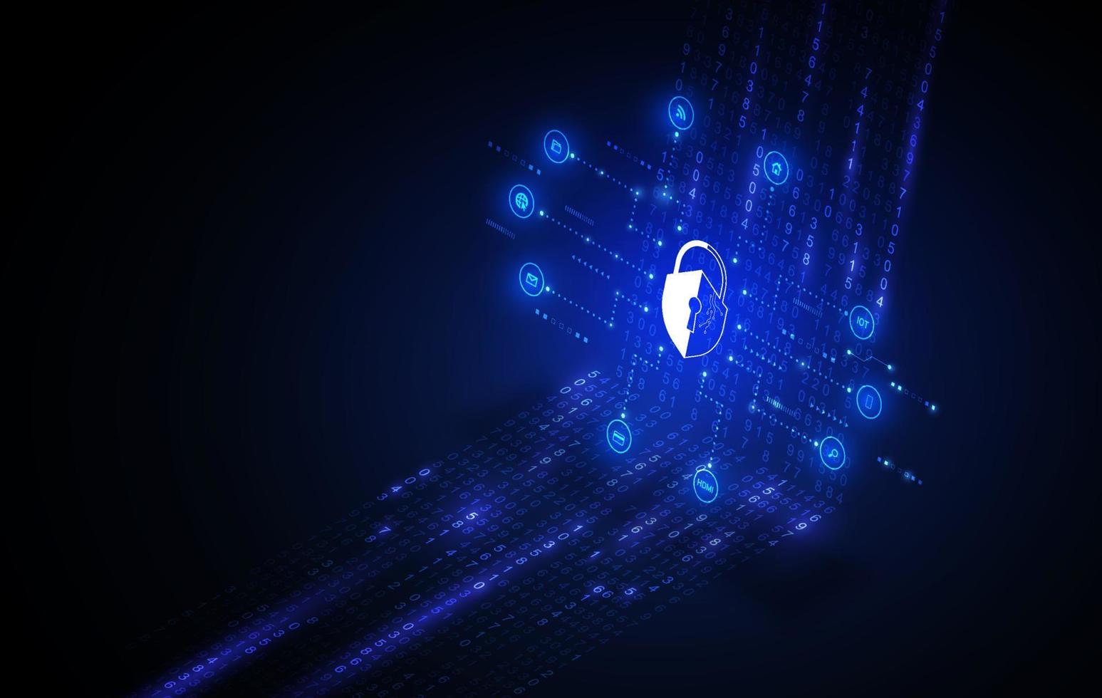 cyberbeveiliging bedrijfstechnologie antivirus waarschuwingsbescherming beveiliging en cyberbeveiliging firewall cyberbeveiliging en informatietechnologie. vector illustratie