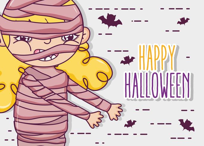 Happy halloween-tekenfilms vector
