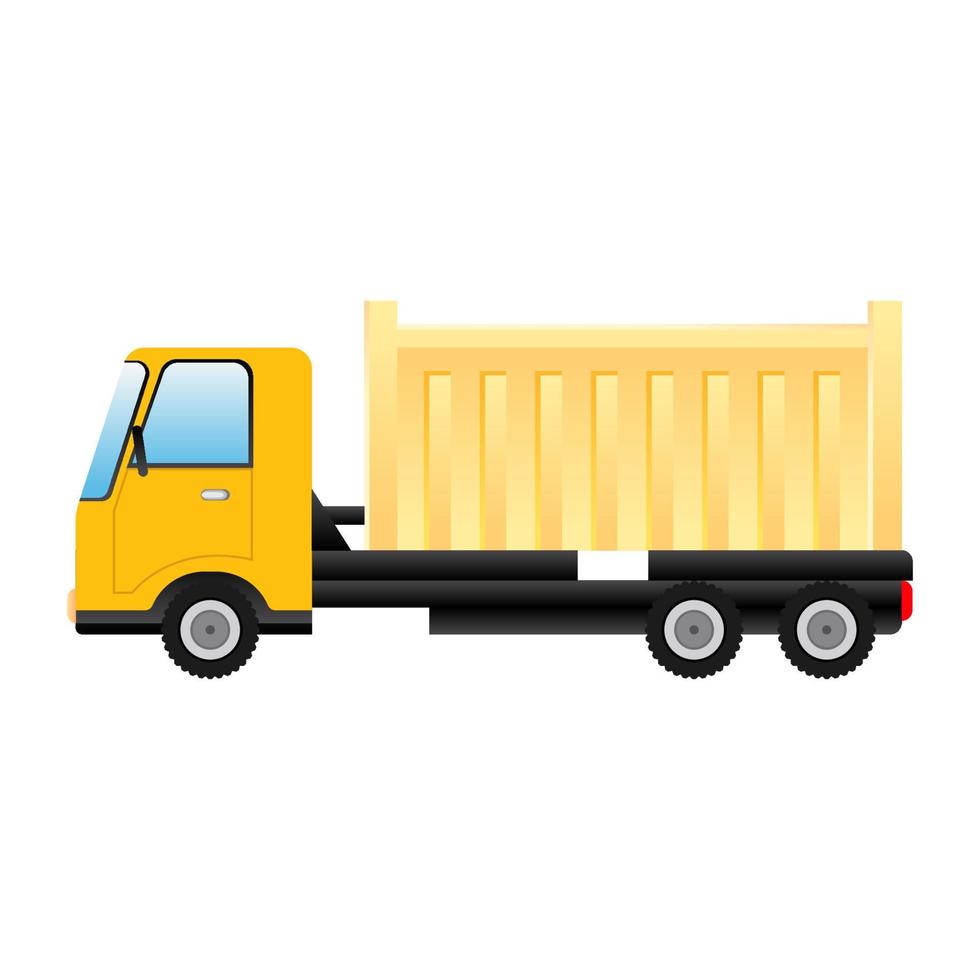 vrachtwagen vervoer cartoon vector illustratie geïsoleerde object