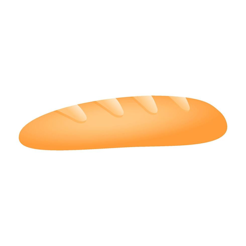 voedsel frans brood cartoon vector illustratie geïsoleerde object