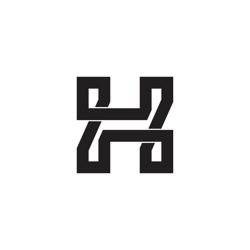 letter hz oneindig lijn logo vector