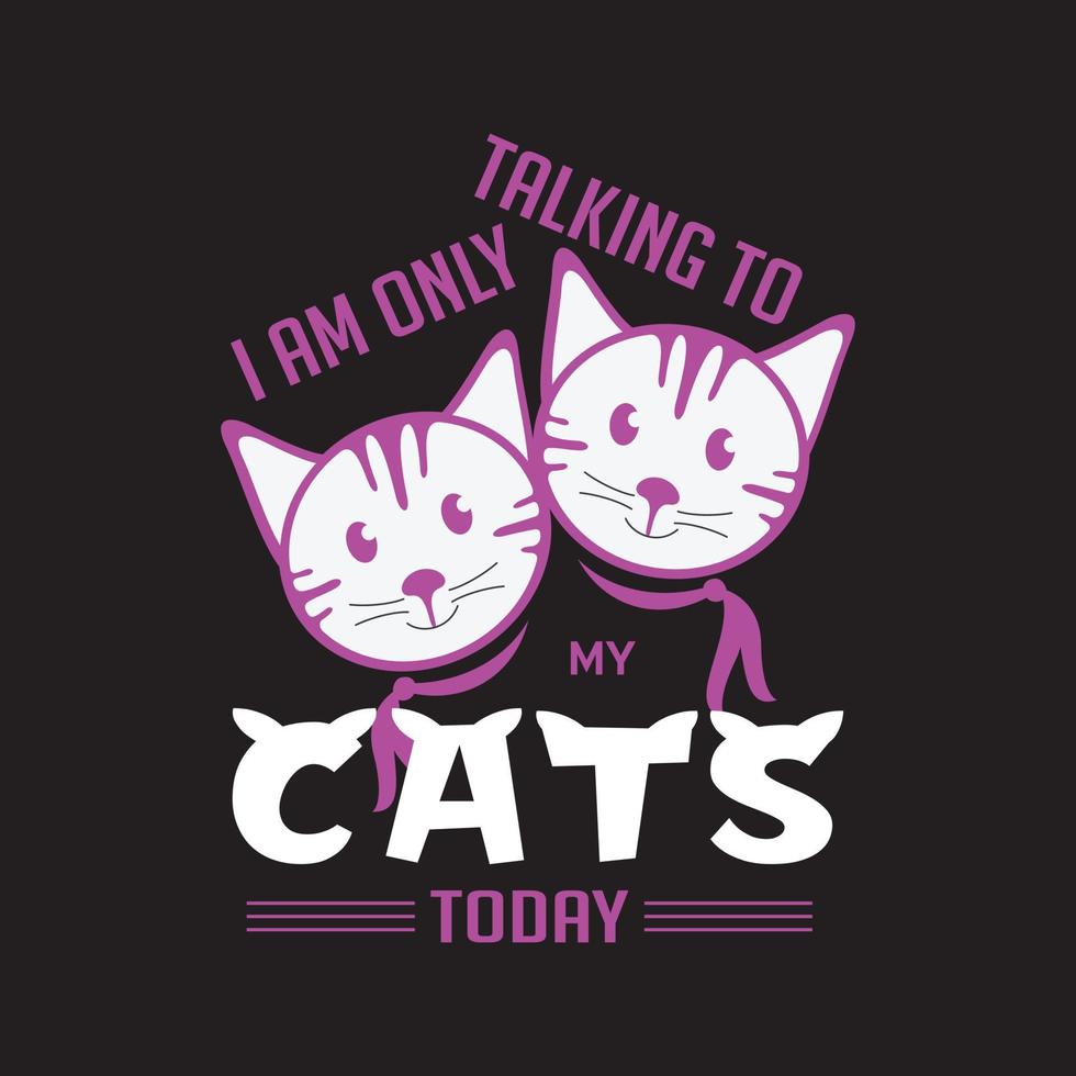 kat t-shirt ontwerp. katten vector shirt voor kattenliefhebber