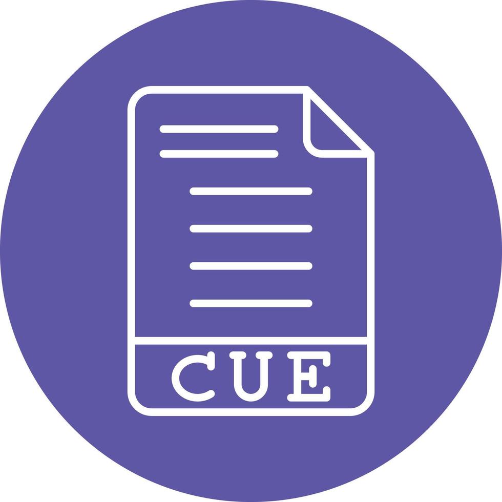 cue-pictogramstijl vector