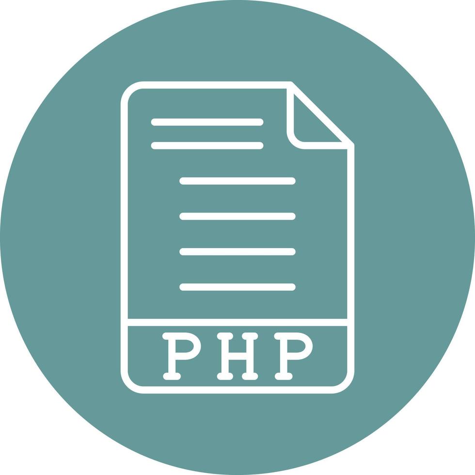php-pictogramstijl vector