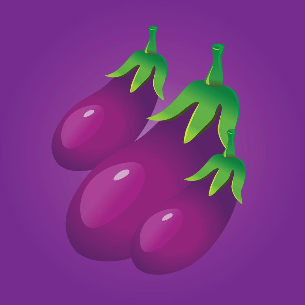 aubergine fruit gratis vector