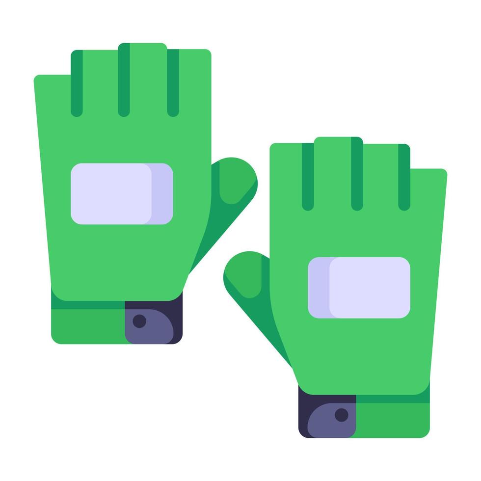 pak dit geweldige platte icoon van militaire handschoenen vector