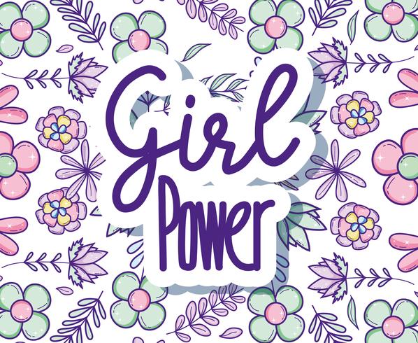 Girl power leuke cartoons vector