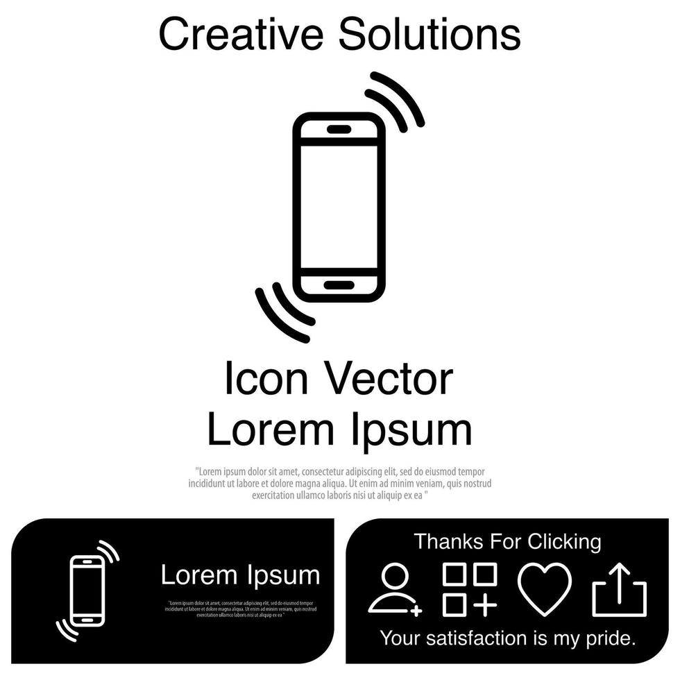 mobiele telefoon pictogram vector eps 10