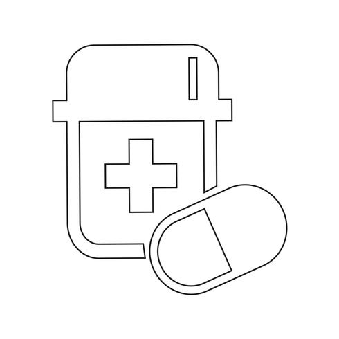 geneeskunde pictogram symbool teken vector