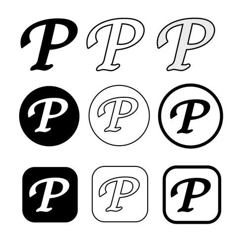 copyright fonogram pictogram symbool teken vector