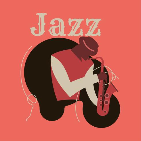 Abstracte jazzkunst voor poster vector