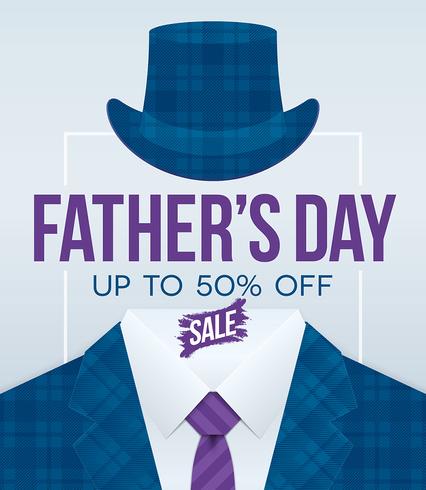 Fathers Day promotievlieger vector