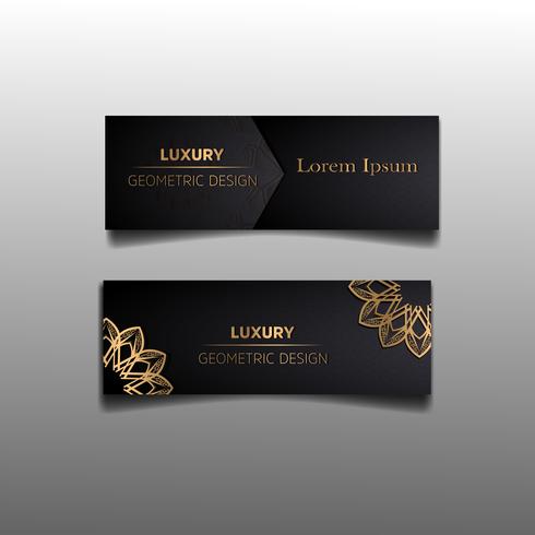 banner set luxe vector