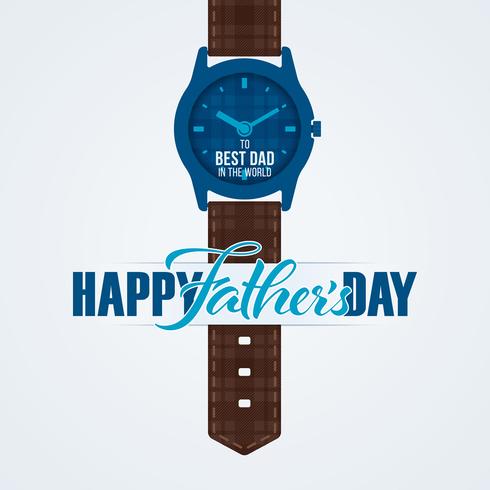 Fathers Day wenskaart vector