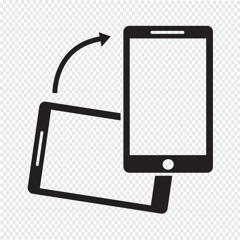 Draai het pictogram Smartphone vector