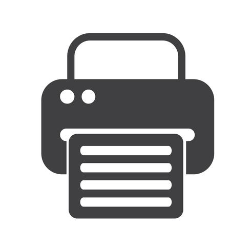 fax web pictogram vector