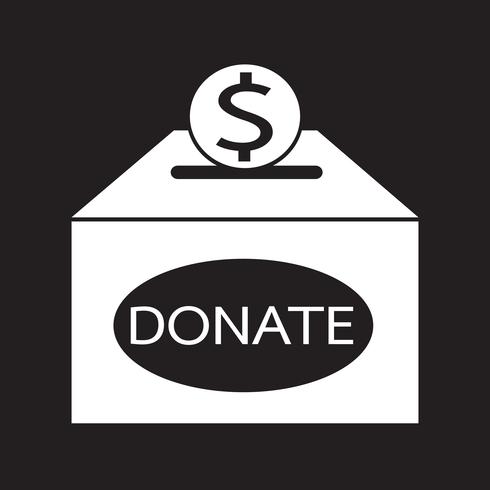 Donatie box icoon vector