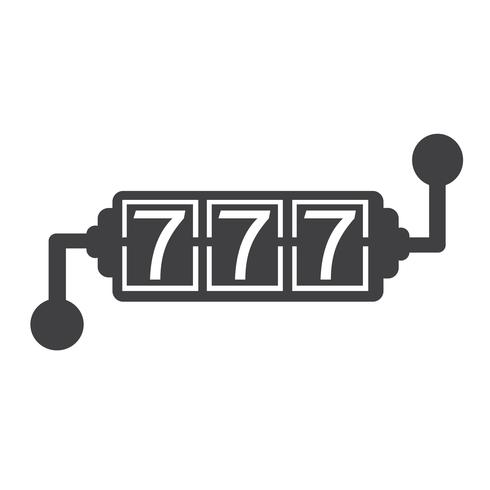 Slotmachine pictogram vector