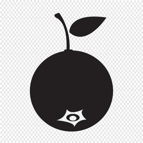 bosbes fruit pictogram vector