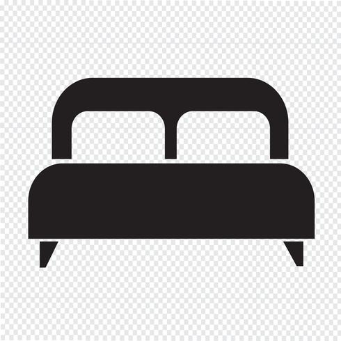 tweepersoonsbed pictogram vector