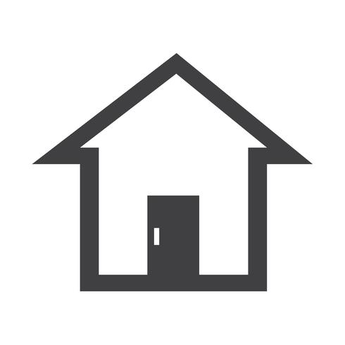 Onroerend goed huis pictogram vector