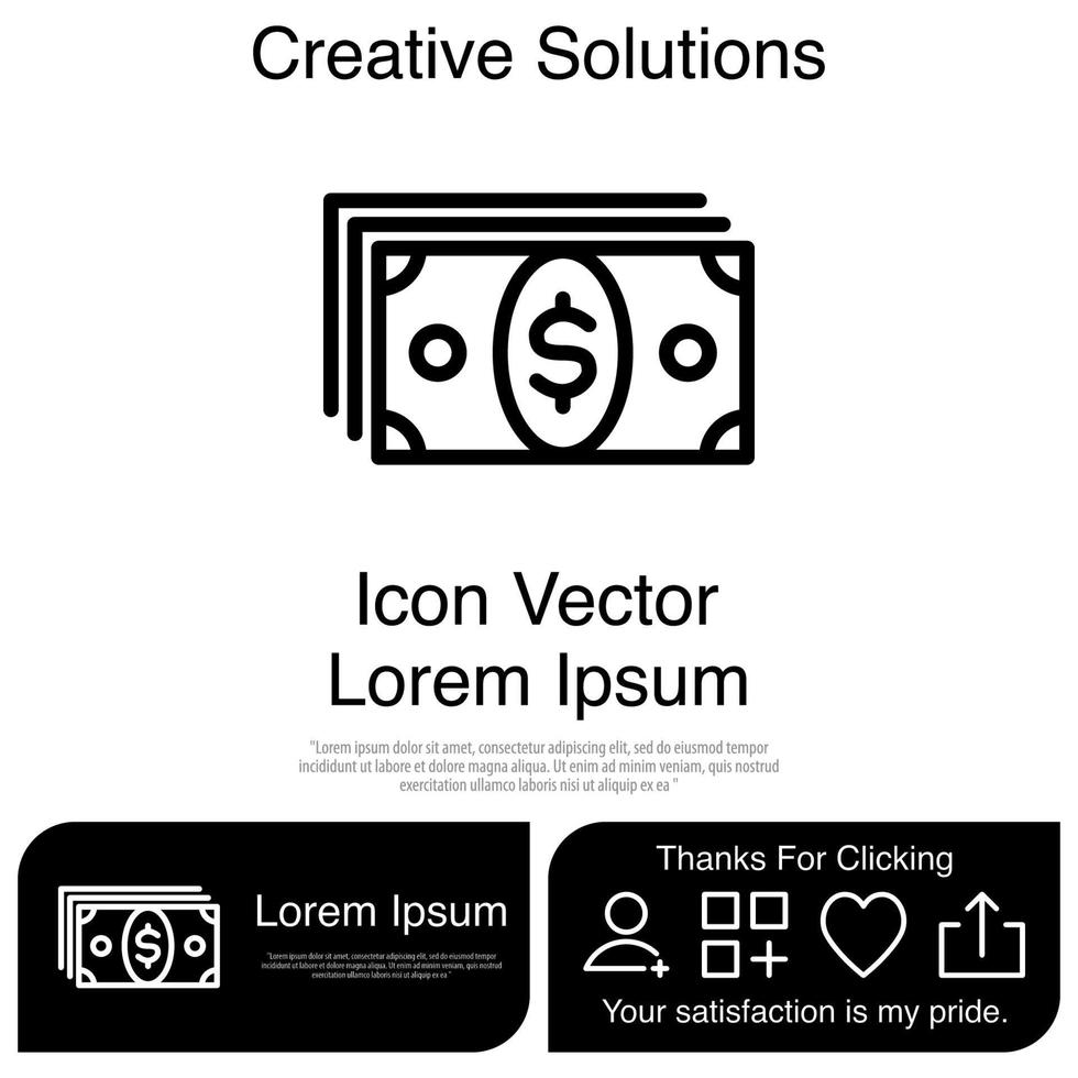 dollar valuta pictogram vector eps 10