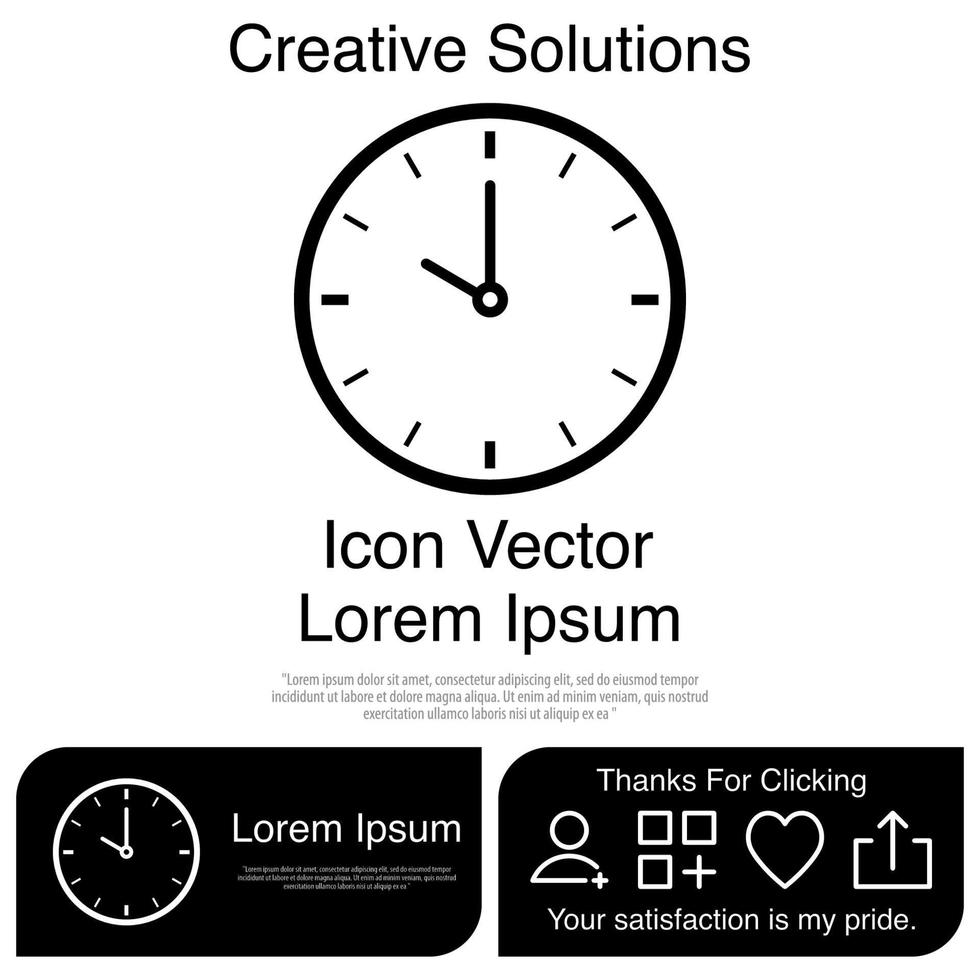 klok pictogram vector eps 10