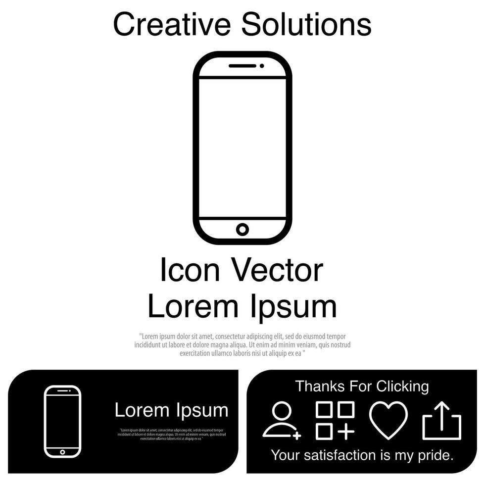 mobiele telefoon pictogram vector eps 10