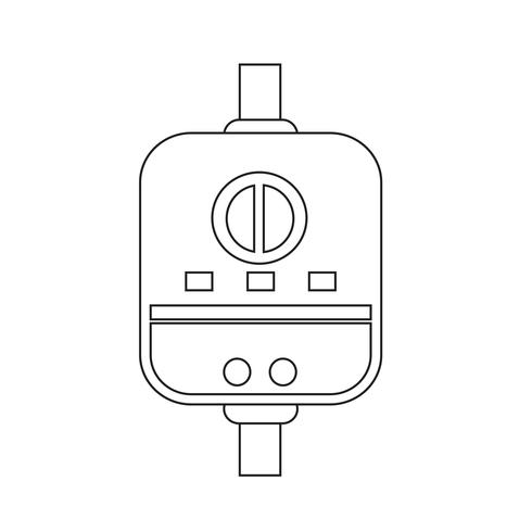 Waterverwarmer pictogram vector