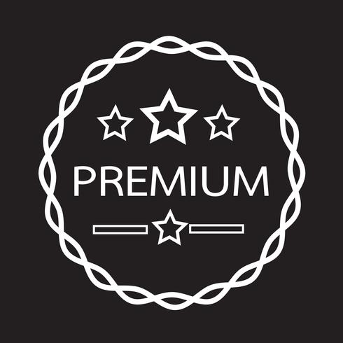 Vintage premium label pictogram vector