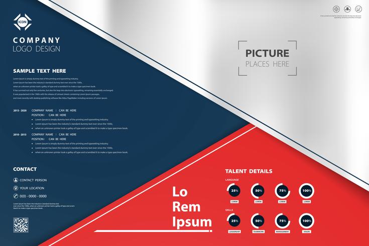 Abstract modern ontwerpkleurenmalplaatje van geometrische bedrijfsachtergrond. U kunt gebruiken voor presentatie, advertentie, poster, jaarverslag, afdrukken. vector