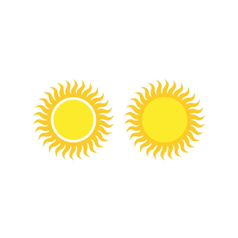 zon icoon. zon pictogram vector. helderheid pictogram vector