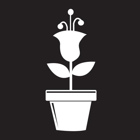 Bloempot pictogram vector