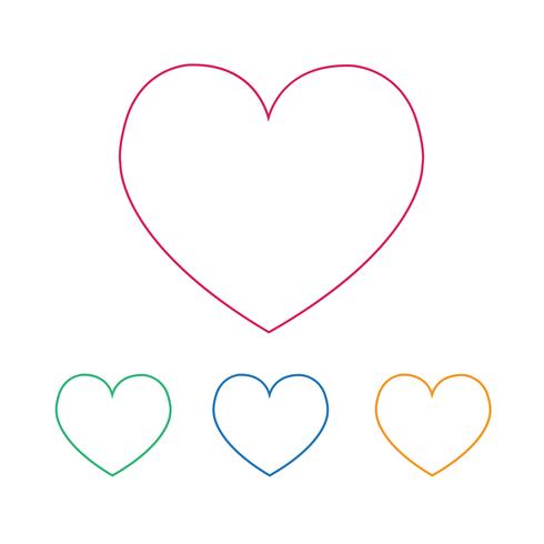 Love Heart pictogram vector