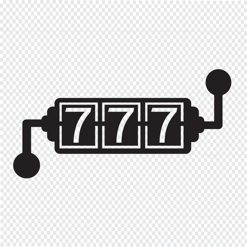 Slotmachine pictogram vector