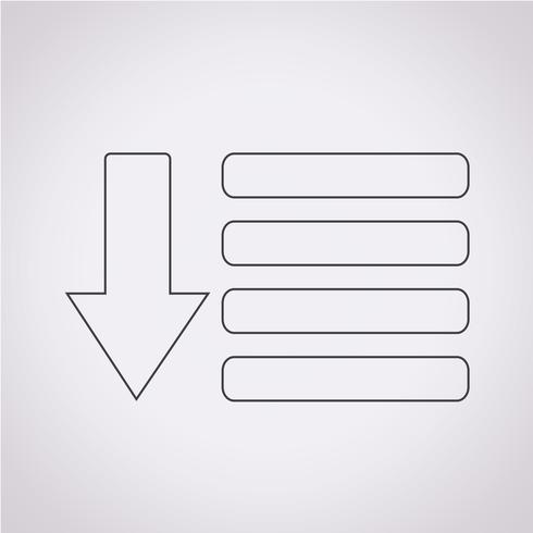Menu pictogram symbool teken vector