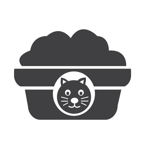 Huisdier kattenvoer pictogram vector