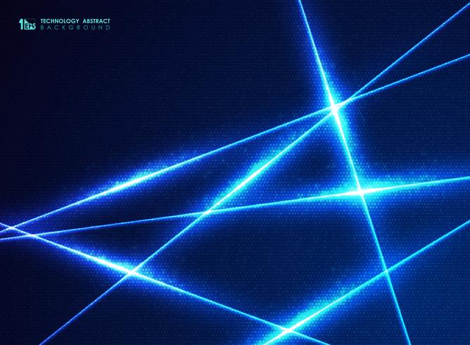 Abstracte blauwe technologielijn van de puntenpatroon van het energieontwerp voor grote gegevensachtergrond. vector