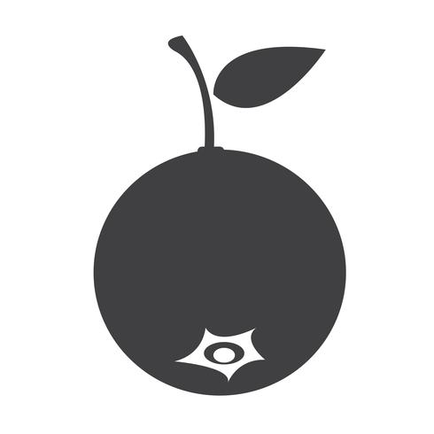 bosbes fruit pictogram vector