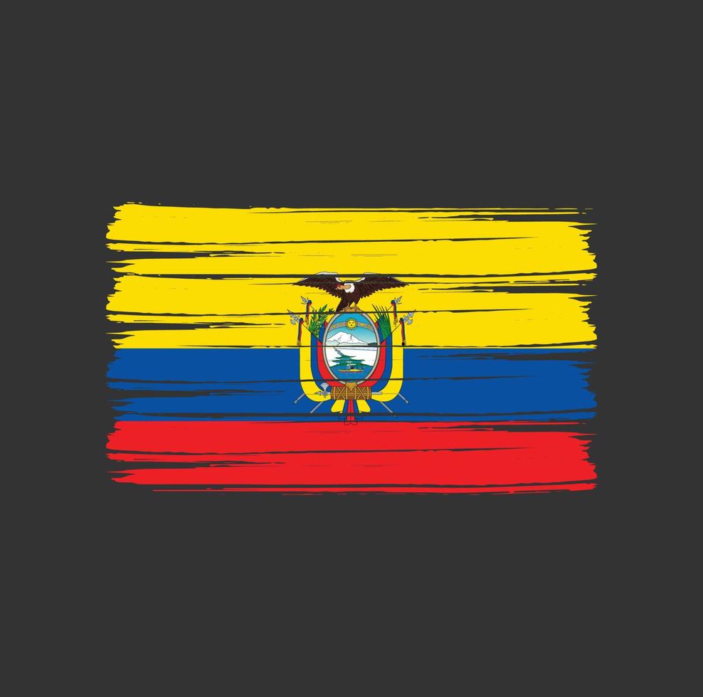 ecuador vlag borstel vector